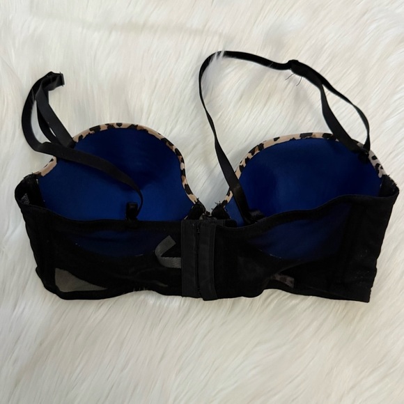 Charlotte Russe Leopard Print McBling Push-up Bra 34C - Picture 2 of 3